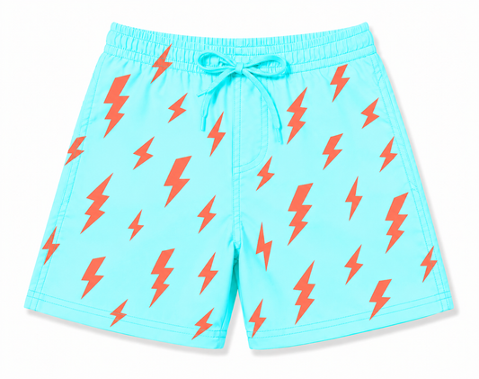 NEON Electric Bolts Swim Shorts