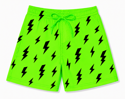 NEON Electric Bolts Swim Shorts